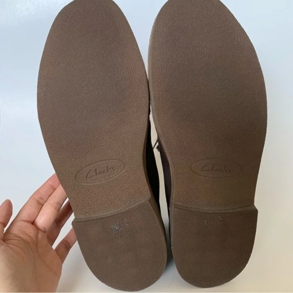 Clarks Dark Brown Leather Bushacre 2 Chukka Boots